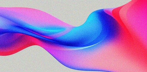 abstract pink and blue fluid wave modern background with grain and noise texture for header poster banner backdrop - obrazy, fototapety, plakaty