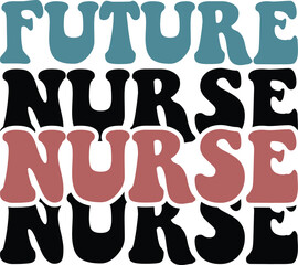Nurse retro svg design and digital download