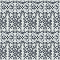 Celtic seamless pattern. Abstract vintage geometric wallpaper. Vector illustration.