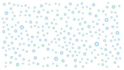 Beautiful blue-white bubbles flicker like fireflies in the bright light