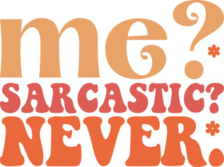 sarcasm retro svg design and digital download