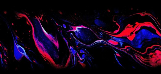 abstract blue red black liquid background with grain and noise texture for header poster banner backdrop
