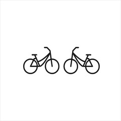 Obraz premium vector image of a double bike
