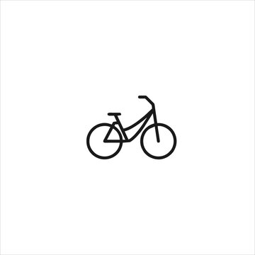 vector image of a single bike