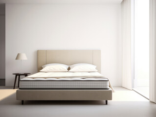Fototapeta na wymiar Serene minimalist bedroom