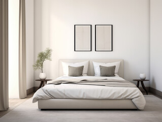 Serene minimalist bedroom