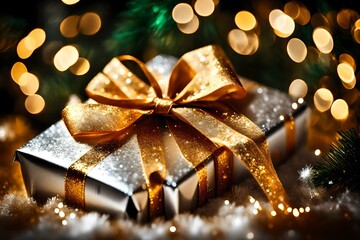 christmas tree and gift box