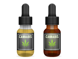 Medicinal cannabis bottle set