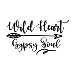 Poster wild heart gypsy soul © vectorart