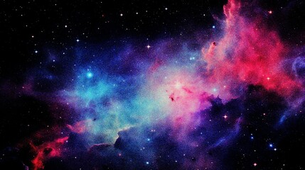 abstract nebula outer space background with grain and noise texture for header poster banner backdrop
