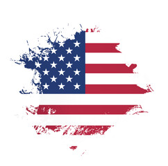 Naklejka premium Flag of the United States, vector illustration