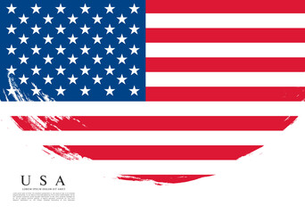 Flag of the United States, vector illustration