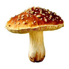 Mushroom isolated on a white or transparent background
