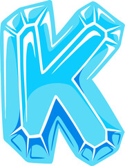 Diamond Alphabet Letter K