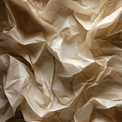 AI-Generated Image Crumpled Paper Universe - Macro Shot of Intricate Folds, Textures, and Light Play Macro Photography Intricate Folds Textural Details Light and Shadow Paper Texture Close-Up Shot Art