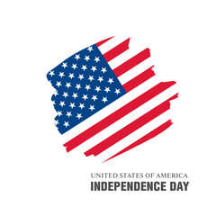 Flag of the United States, vector illustration