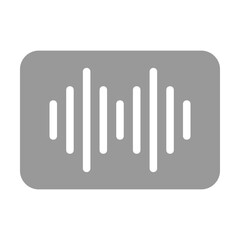Sound Waves Monochrome Icon