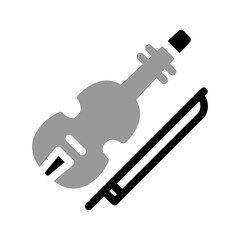 Violin Monochrome Icon