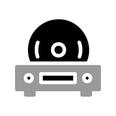 Cd Player Monochrome Icon