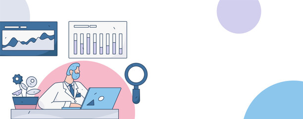 Medical characters fighting the epidemic flat vector concept operation hand drawn illustration

