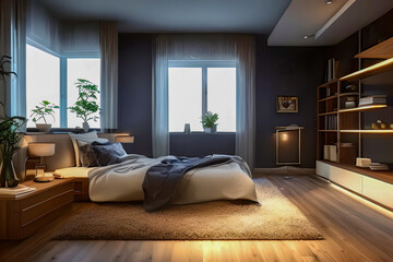 Obraz premium Contemporary Residential Bedroom
