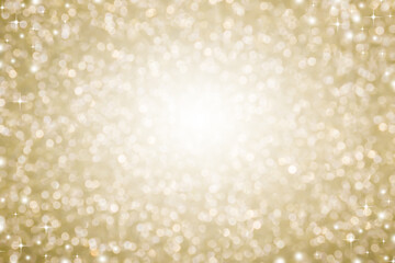 abstract blur shine gold color with bokeh and star glitter shine on background for merry christmas...