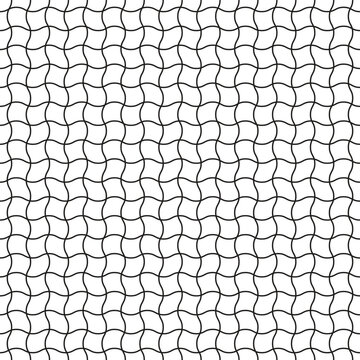 Black thin grid lines pattern wallpaper. Repeatable tessellation, simple backdrop design texture vector illustration isolated on white background © aiconslab