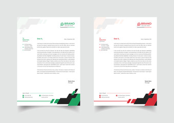 Creative business letterhead template design