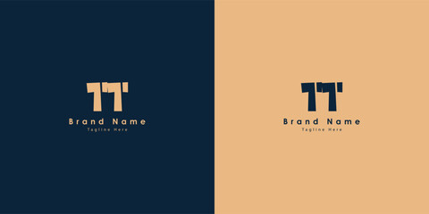 TT Letters vector logo design - obrazy, fototapety, plakaty