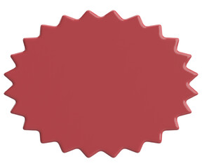 Price tag. Price label. 3D illustration.