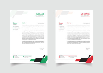 Creative business letterhead template design