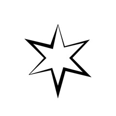 Star icon. Vector black isolated stars. Customer feedback concept. Vector stars rating review. Quality shape design. vector illustration