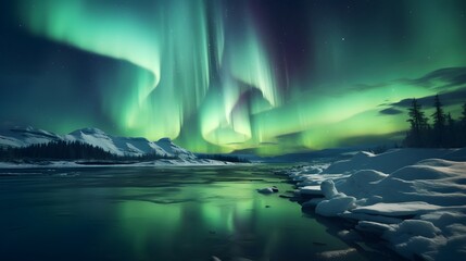 The dance of the northern lights in the Arctic sky was mesmerizing,