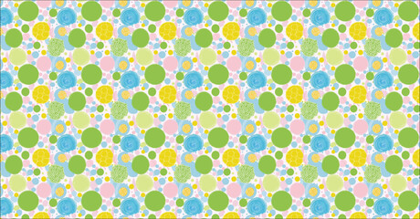 seamless pattern with flowers, seamless pattern with flowers, pattern of colorful sanitary pads flat laid against green background