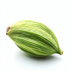 Green | cardamom | pods, Pile | Dry, Pile green cardamom pods isolated on a white background. Generative AI 
