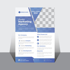 Corporate creative business flyer template