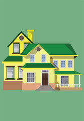 unique home vector art illustration