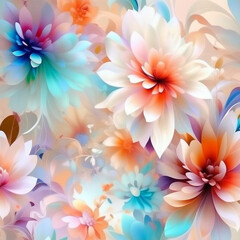 Pink and lilac shades flowers background.