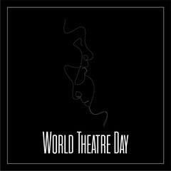 Fototapeta na wymiar Vector illustration of World Theater Day