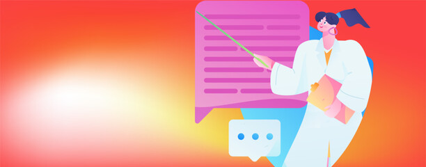 Medical characters fighting the epidemic flat vector concept operation hand drawn illustration
