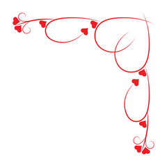 Heart Corner Border