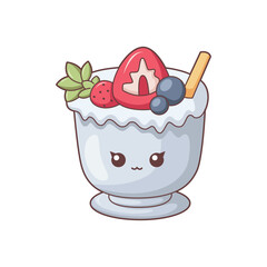 Cute Drink Character Design Illustration