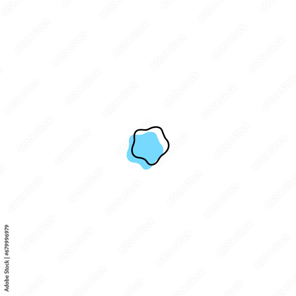 Fototapete blob set element vector with color element