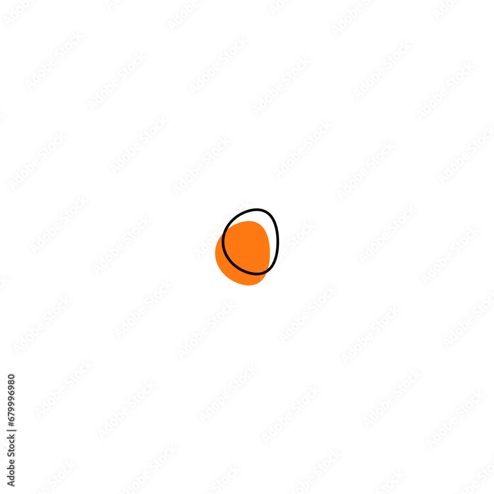 Aufkleber blob set element vector with color background