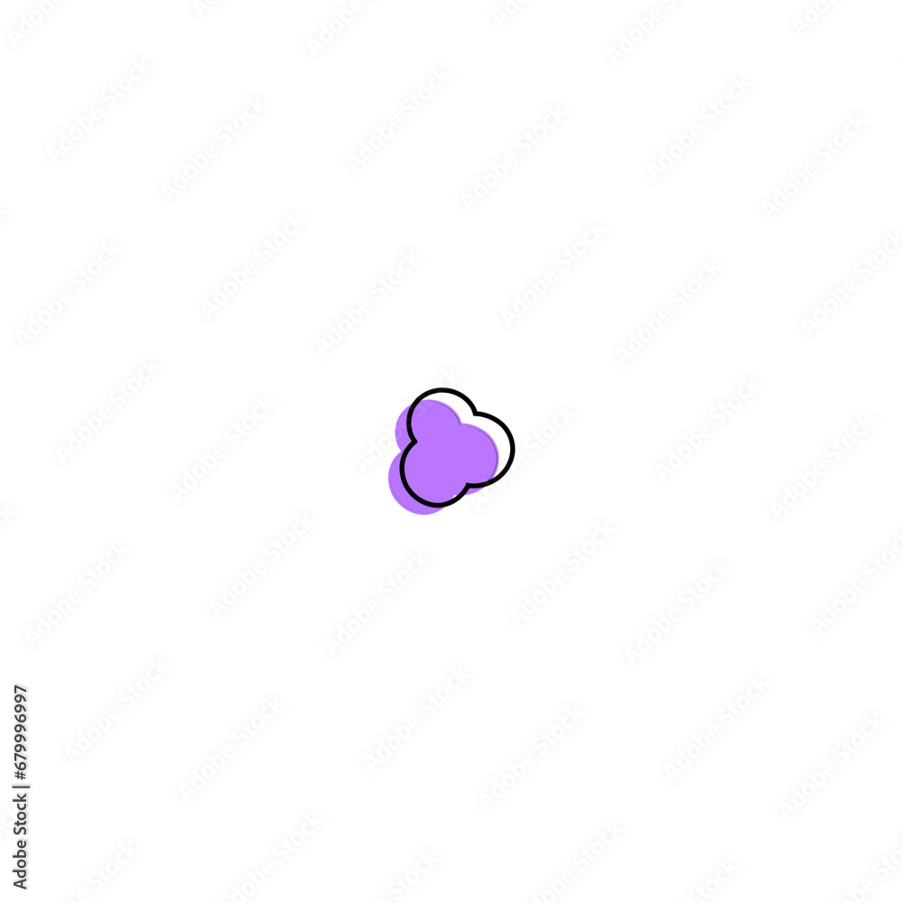 Fototapete blob set element vector with color shape
