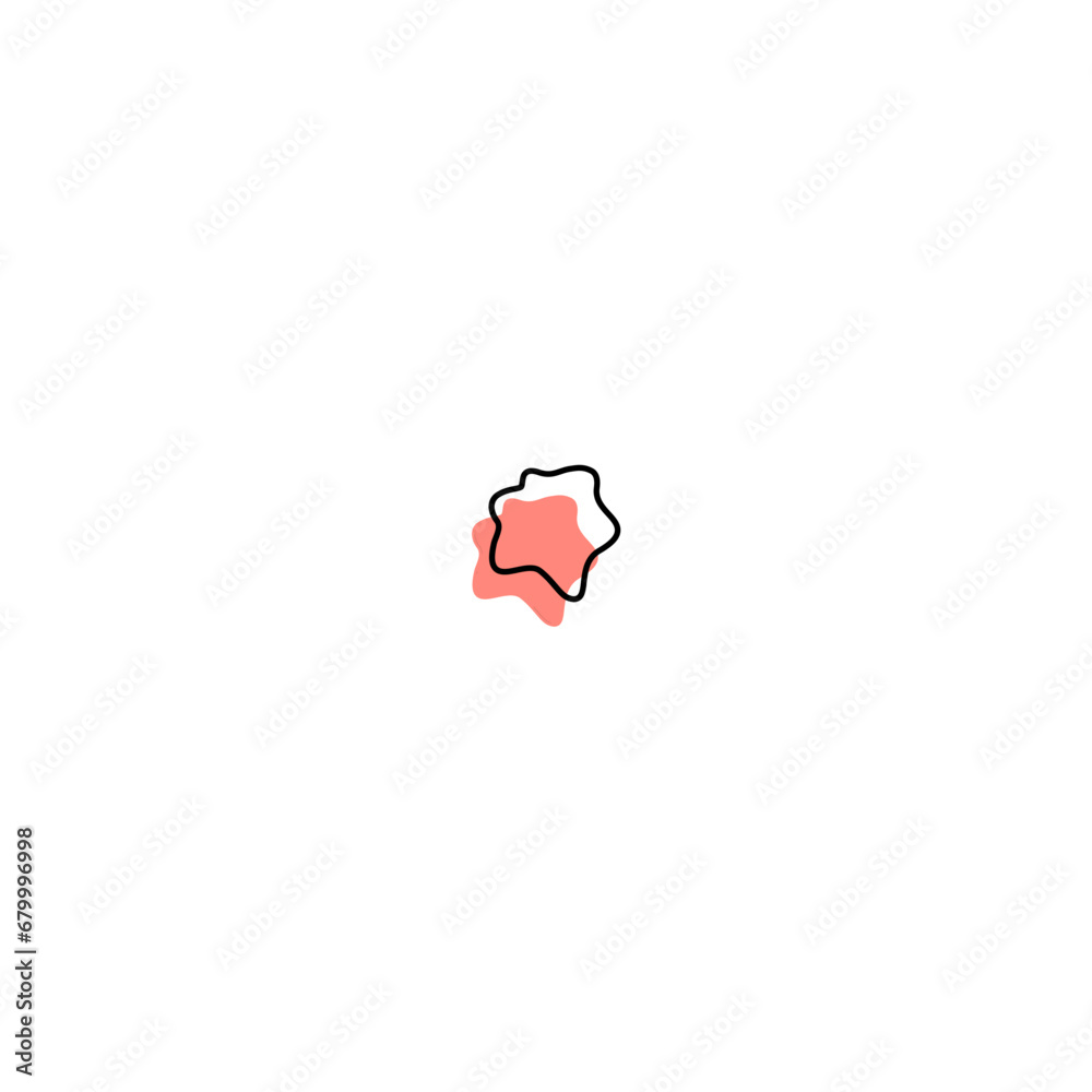 Poster blob set element vector with color illustration