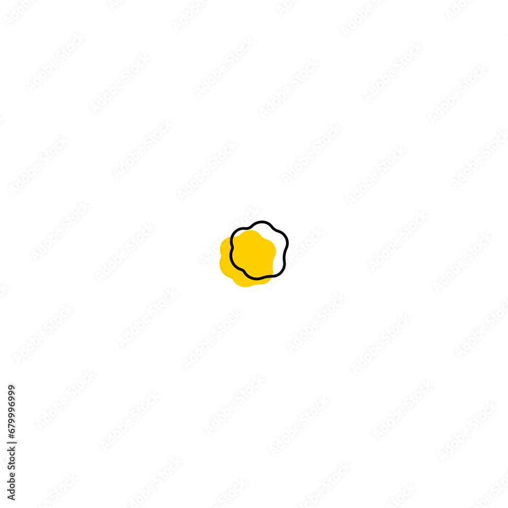 Fototapete blob set element vector with color graphic