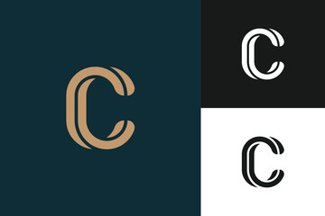 Fototapeta premium letter c monogram vector logo design