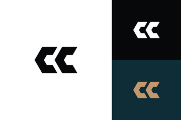 letter c monogram vector logo design - obrazy, fototapety, plakaty