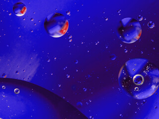 abstract background oil drops on water macro desktop screensaver